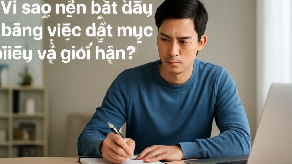 Minh họa: Vì sao nên bắt đầu bằng việc đặt mục tiêu và giới hạn?