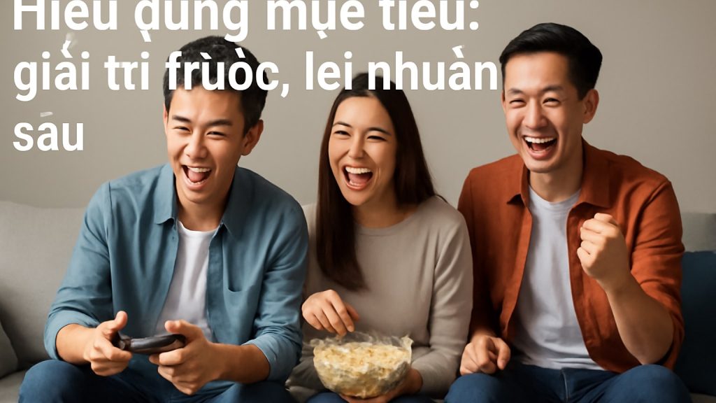Hiểu đúng mục tiêu: giải trí trước, lợi nhuận sau Minh họa: Hiểu đúng mục tiêu: giải trí trước, lợi nhuận sau