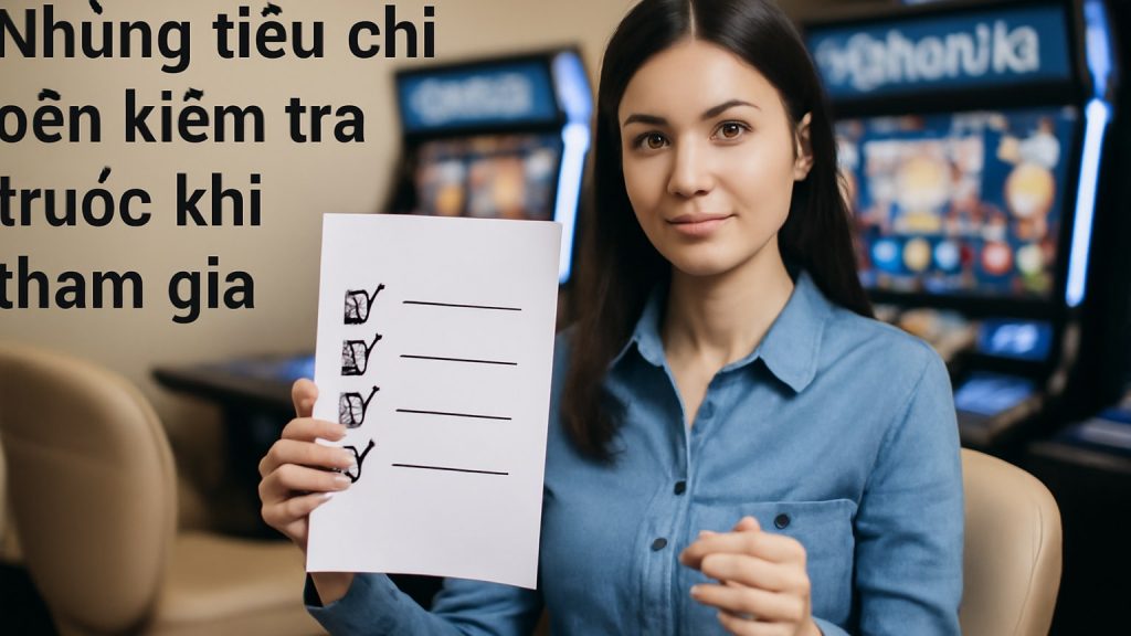 1) Những tiêu chí nên kiểm tra trước khi tham gia Minh họa: 1) Những tiêu chí nên kiểm tra trước khi tham gia