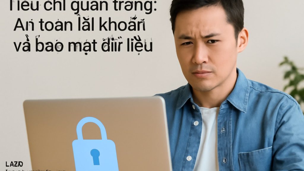 Minh họa: 1) Tiêu chí quan trọng: An toàn tài khoản và bảo mật dữ liệu